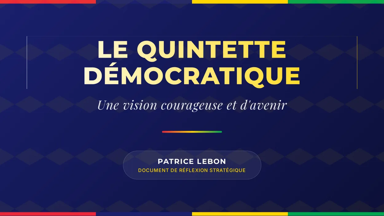 Couverture — Le Quintette démocratique : une vision courageuse et d’avenir